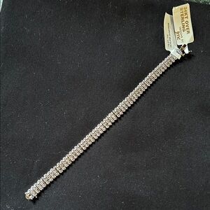 Dazzling Silver-Plated Bracelet